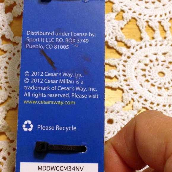 Pet collar, Cesar Milan Dog Collar, orange, 4" to 20" - Picture 6 of 6